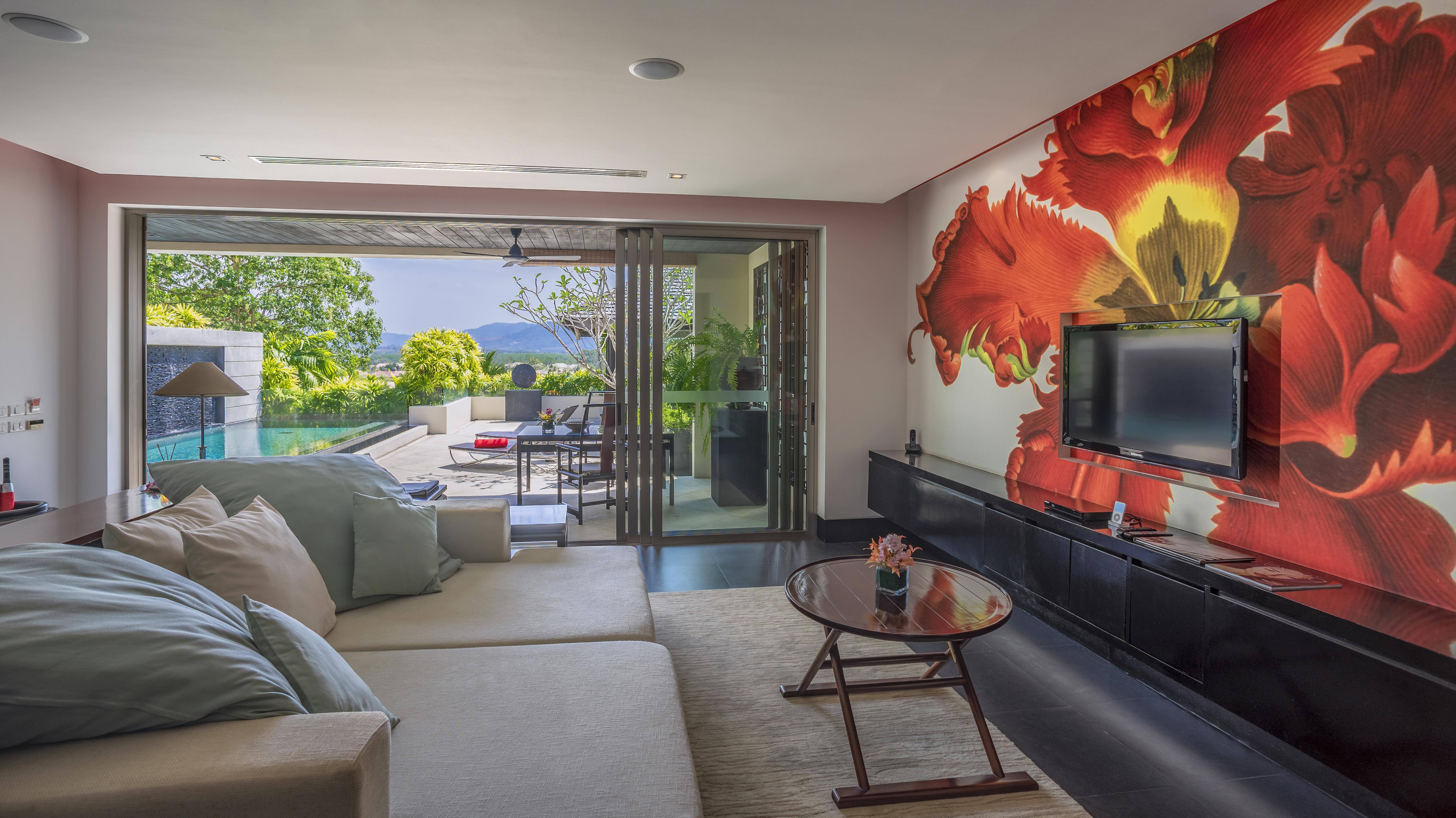The Pavilions Phuket (Adults Only) Bang Tao Beach  Zewnętrze zdjęcie A living room at the hotel